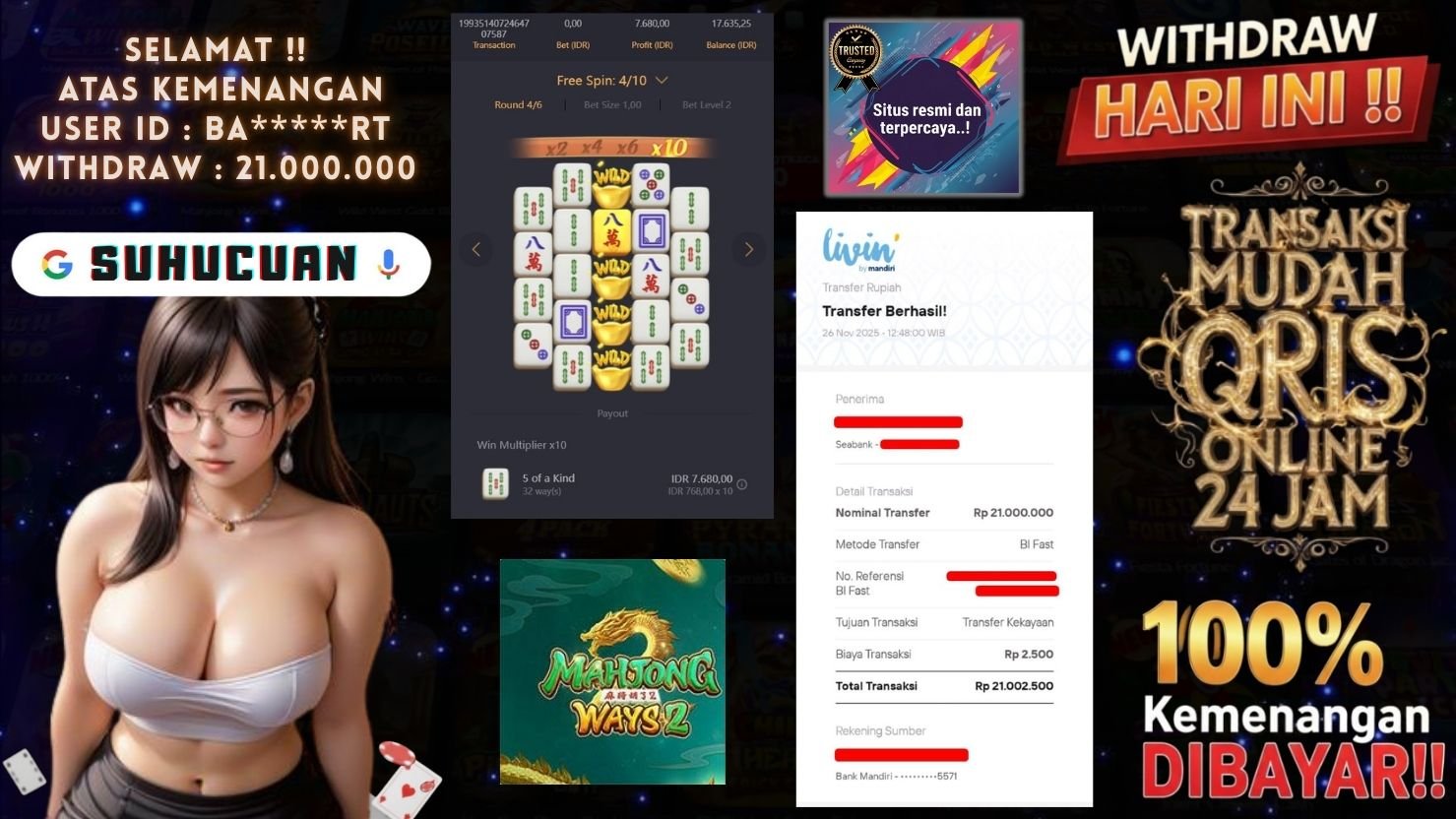 SUHUCUAN JACKPOT SLOT MAHJONG WAYS 2